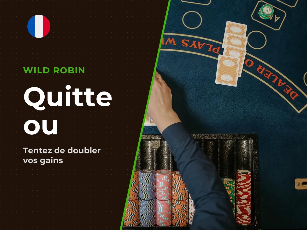 Gamble la risque-partie quitte ou double