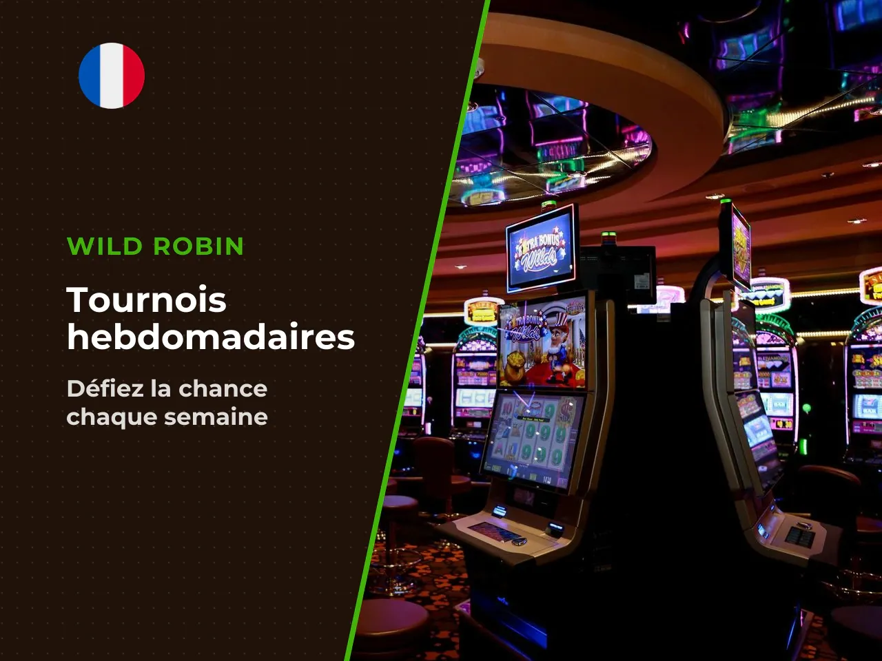 Tournois et promotions hebdomadaires. Le casino